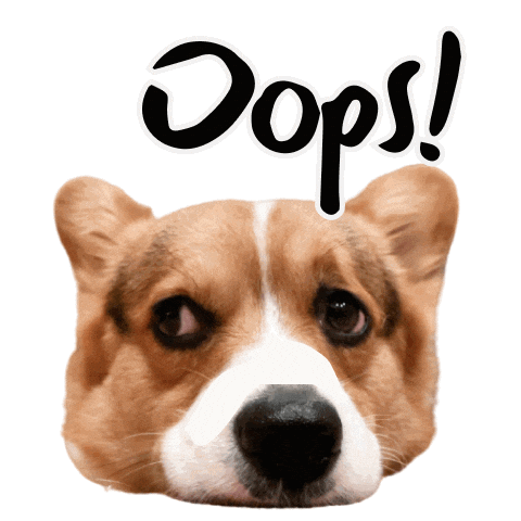 Sorry Corgi Sticker
