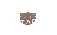 Bear Tap Sticker by chiroru