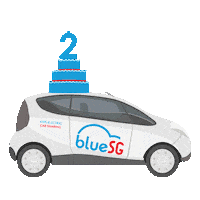 Car Rental Singapore Sticker by BlueSG