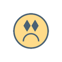 Sad Face Sticker