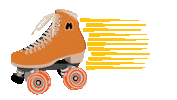 Orange Disco Sticker by Moxi Roller Skates