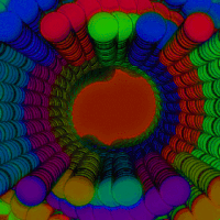 kadavre animation loop trippy colors GIF