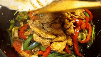 chicken fajitas GIF