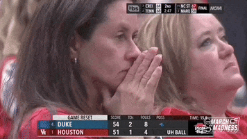Nervous Houston Cougars GIF by NCAA March Madness