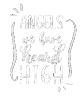 Angels We Have Heard On High Christmas Sticker