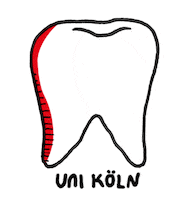 UniCologne teeth medicine cologne koeln Sticker
