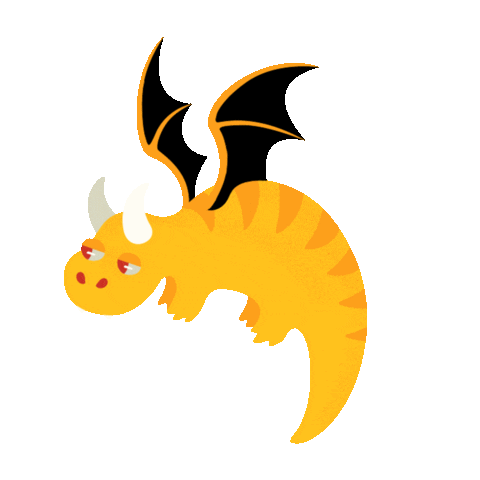 Kids Dragon Sticker by babauba
