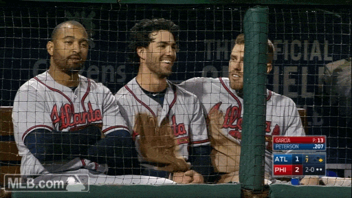 Joking Around Atlanta Braves GIF by MLB
