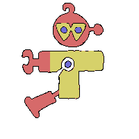 Robot Machine Sticker by Oncogenesis