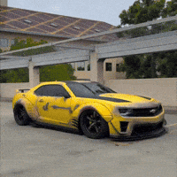 Yellow Car Bumblebee GIF