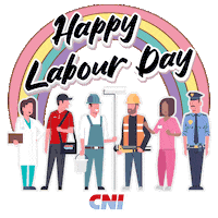 Happy Labour Sticker by CNI