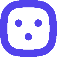 matadigital happy excited blue surprise Sticker