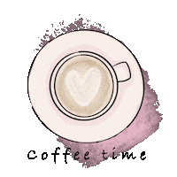 Julifaart love girl fashion coffee Sticker