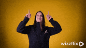 Wizzflix_ look yellow up point GIF