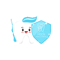 RockFamilyDental teeth warrior dentist smiles Sticker