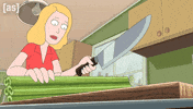 Knife Cutting GIF by Adult Swim