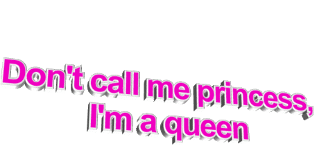 Pink Queen Sticker by AnimatedText