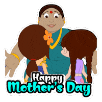 Celebration Mom Sticker by Chhota Bheem