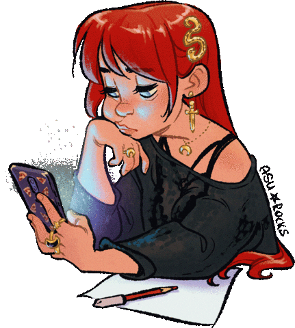 asurocks instagram social media phone bored Sticker