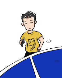 Ping Pong Bob Sticker