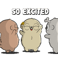 Happy So Excited Sticker by Fugz Official