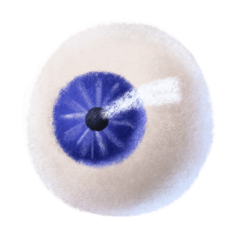 Blue Eyes Halloween Sticker