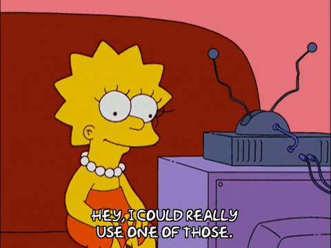 happy lisa simpson GIF