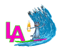 Los Angeles La Mate Sticker by White Label Yerba Mate Soda