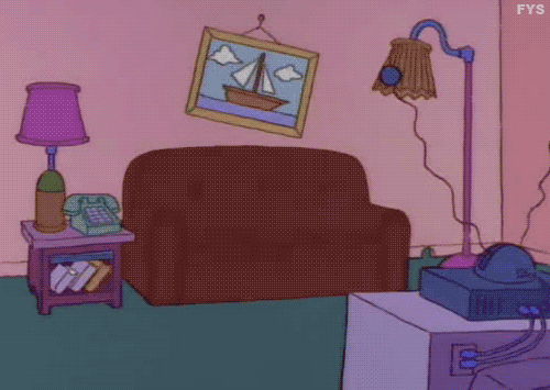 the simpsons couch gag GIF