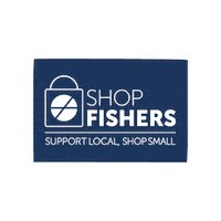 Shop Small Fishers Indiana Sticker by City of Fishers
