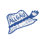 Illustration Bayern Sticker by Allgäu GmbH