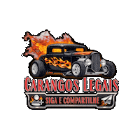 Hot Rod Muscle Cars Sticker by Carangos Legais