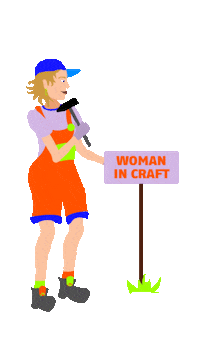 Feminism Craft Sticker by Höme - Für Festivals