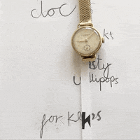 slowgifs gold watch tasty writing GIF
