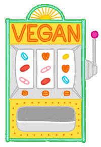 Slot Machine Vegan Sticker by humnutrition