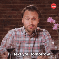 Text you tomorrow