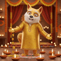 Happy Festival Of Lights GIF by Doge Pound