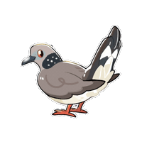 Spotted Dove Bird Sticker