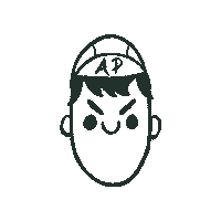 Illustration Face Sticker by Angry Pablo