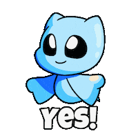 Jump Agree Sticker by Christophers Genie