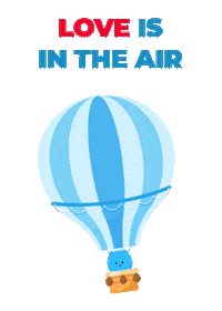Loving Love Is In The Air Sticker by Bookly