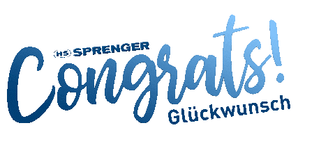 Congrats Glückwunsch Sticker by Herm. Sprenger