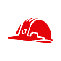 TARRAF obra protecao vermelho capacete Sticker