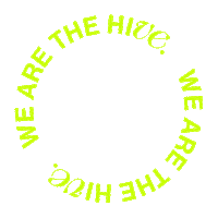 wearethehive design type hive wearethehive Sticker