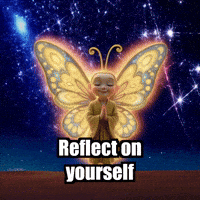 Wisdom Reflection GIF by BuddhaFlyJourney