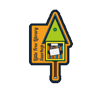 House Library Sticker by startgmbh