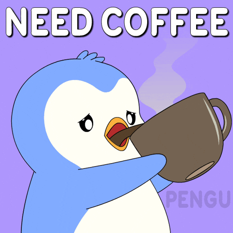 Good Morning Coffee GIF by Pudgy Memez