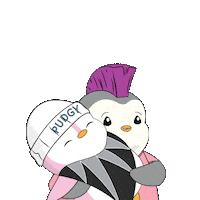 Throwing Go Fish Sticker by Pudgy Penguins