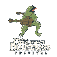 CharlestonBluegrassFestival festival frog charleston banjo Sticker