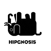 hipgnosissongs music logo black spinning Sticker